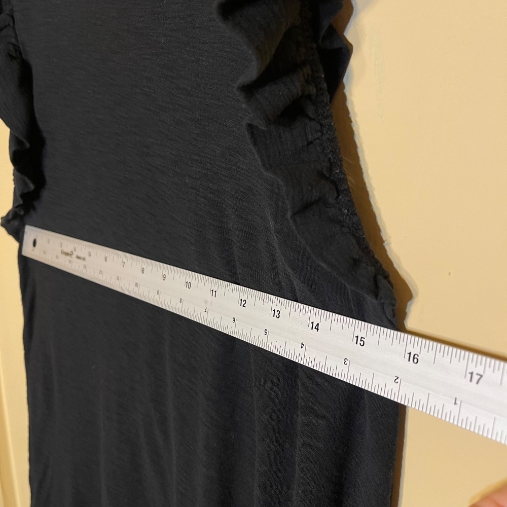 Nation LTD Black Ruffle Sleeve Top - Picture 5 of 6